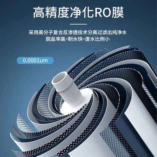 纯京适配美的净水器滤芯S1系列PAC复合C1前置活性炭C2后置活性炭RO反渗透膜净水机滤芯通用 MRO1592-50G【全套M6系列4支】