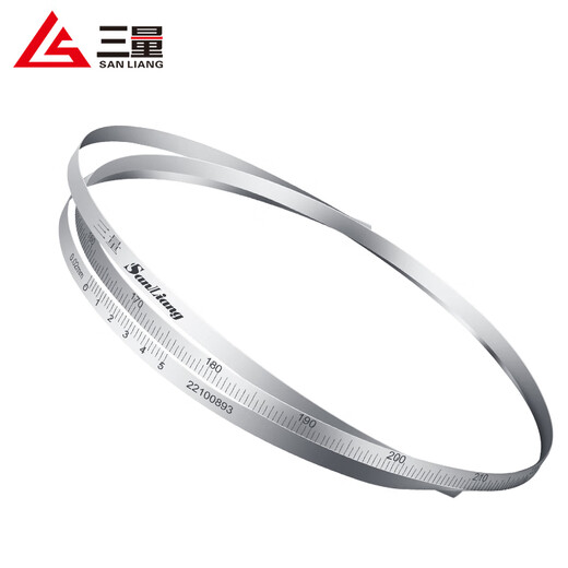 Three-quantity diameter measuring ruler, stainless steel flexible outer diameter circumferential ruler, O-ring cursor, stainless steel extension 50 300mm