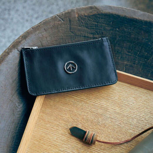 GROTTO Classic Arrow Mark Genuine Leather Light Luxury Simple Multi-Slot Card Holder Card Holder New Year Gift Elephant Gray