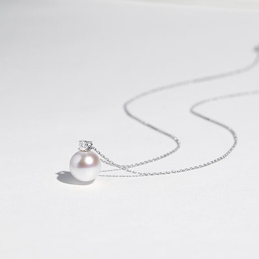 Princess of Tahiti pearl pendant 12-13mm 18K gold moissanite diamond pearl necklace jewelry for wife