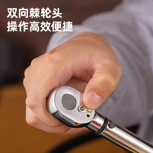 Deli heavy-duty preset torque wrench set torque torque wrench multi-function spark plug torque ratchet wrench 750-2000N.mDL-YN-7502000