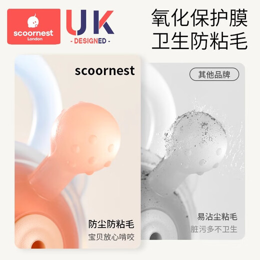 Kechao Manhattan hand ball baby toy silicone chewable teether for babies 3 to 6 months old 0 to 1 years old Raphael galaxy + Sifria (pumping music)