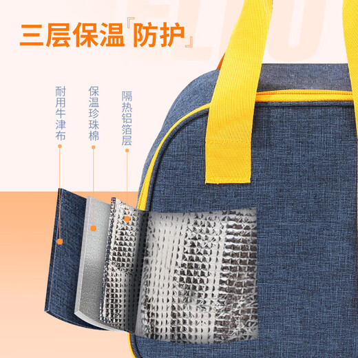 Sac d'isolation cialis avec sac de rangement de sac à main de riz sac à lunch Boîte à lunch Boîte de rangement épaissie de papier bento en papier d'aluminium