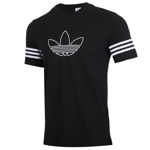 Adidas Clover New Sportswear Running Running Training Fitness Breathable Comfort Casual Round Nou Cold Short T-shirt FM3897 XS