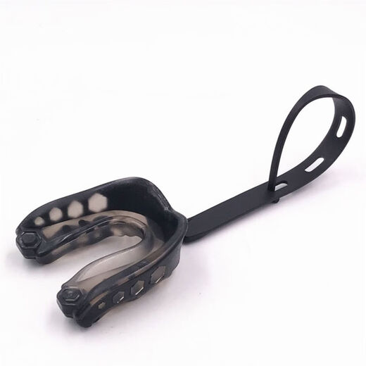 Gu Jianmu Boxen Muay Thai Taekwondo Kampf Sanda Schutzausrüstung Basketball Mundschutz Rugby Hosenträger mit Lanyard Eishockey Lila-Groß (10 Jahre und älter) 014B