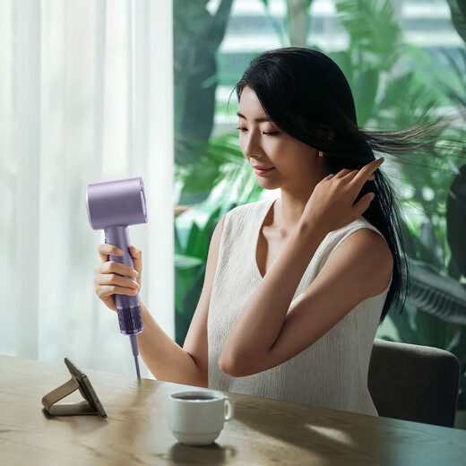 Xiaomi (Mi) Mijia Hochgeschwindigkeit Haartrockner Galaxie grau H701 Freie OM-Baumwolltücher für Haushalt schwerer Wind weht schnell trocknende Nano-Wasser-Ionen-Haarpflege intelligente konstante Temperaturkontrolle
