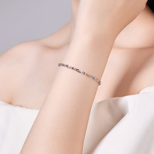 Liuguifu Jewelry PT950 Platinum Bracelet Stars Shining Platinum Fashion Bracelet for Women PT0400043 3.30g