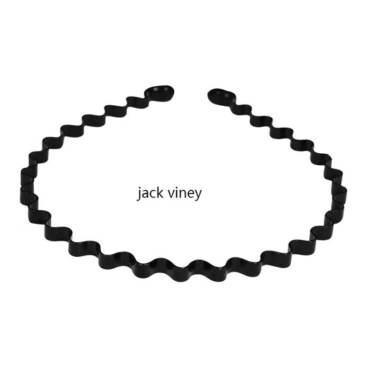 Jack Viney men's hairbands, trendy men's outings, invisible sports headbands, boys' back hair, face wash hairpins, women's all-match internet celebrity hairbands 21# metal glazed cement gray large waves with soft glue