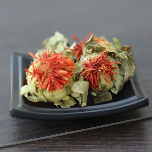 Beijing Tongrentang authentic high-quality saffron flower fruit safflower tea genuine safflower soaked in water and drink new orange pineapple internet celebrity flower tea genuine safflower head 500g