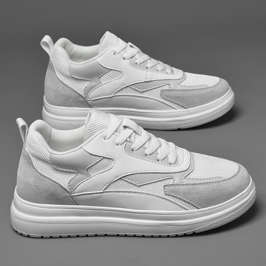 Liangxu summer height increasing men's shoes 10cm Korean style trendy sports invisible men's height increasing shoes 8cm white men's height increasing sneakers white 10cm 38
