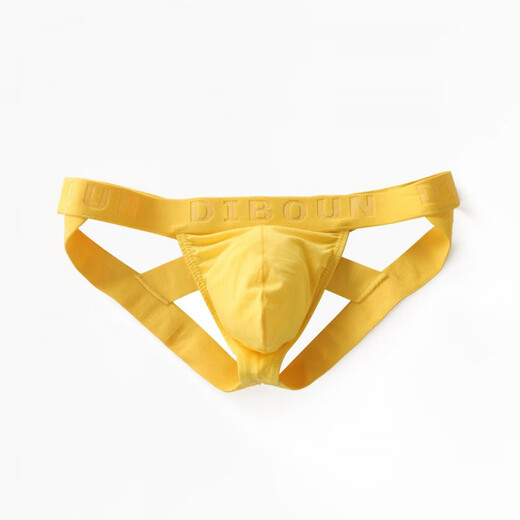 Herren Hüftlebedoppeltongs Gay Sports Unterwäsche Low Taille Hohlräume sexy Tanga Gay T-Coluser [vertraulicher Versand] Weiß L.