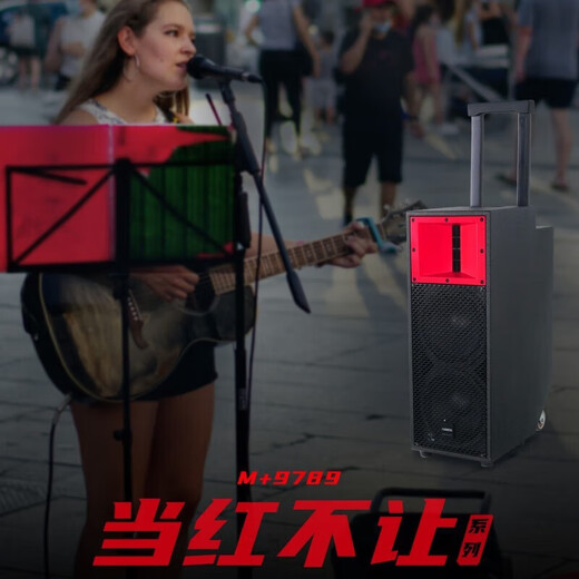 Wanlida Audio is popular and does not allow M+9789 live broadcast karaoke sound card outdoor square dance performance musical instrument singing stage high power trolley Bluetooth speaker subwoofer karaoke one new M+9789 [upgraded version] CQA3318/double 8-inch bass