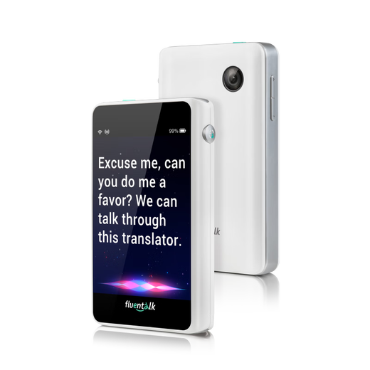 Time and space pot T1 mini handheld translator multi-lingual offline language photo translation 1 year free traffic translation T1mini pearl white