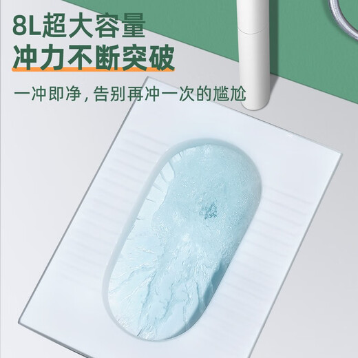 Onosha high-impact water tank household bathroom toilet water tank squat toilet no punching silent universal flushing tank (thickened version) 835 water tank + installation accessories (standard version)