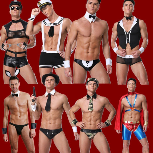 Sexy thong men uniform men wear DS bar uniform male servant male slave SM g017 sexy doctor uniform single size