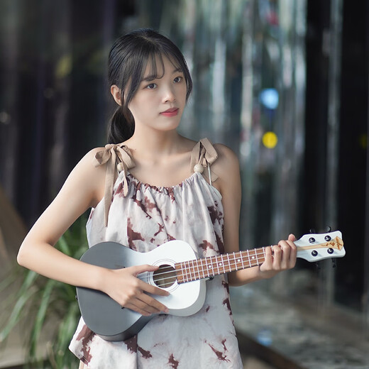Guitarist单板尤克里里23寸初学者女生专用入门级高颜值26寸儿童小吉他 26英寸 蓝田生玉 赠教学