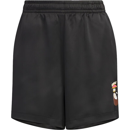 阿迪达斯（adidas）短裤女裤夏季跑步健身训练运动裤透气舒适休闲裤子 IP3889 黑色/三条纹 XS