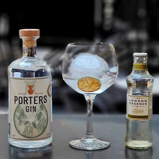 JiTu人气金典英国波特金酒PORTER'S GIN 杜松子酒柑橘香气鸡尾酒 700mL