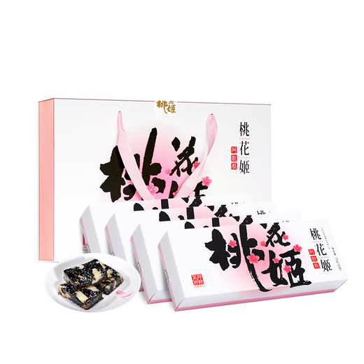 Dong'e Ejiao Store Official [recomendado por Ren Jialun] Peach Blossom Ji Donkey Hide Gelatin Cake 75G*4 Regalo de regalo Productos nutricionales de regalo