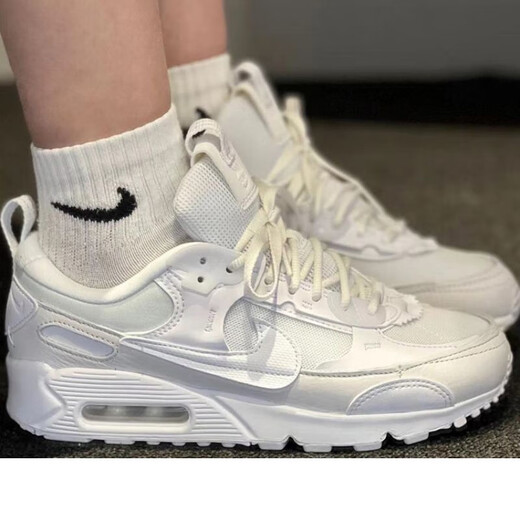耐克（NIKE）女鞋2025夏季新款AIR MAX气垫缓震透气跑步鞋低帮运动鞋 DM9922-101/AIR MAX 90 37.5