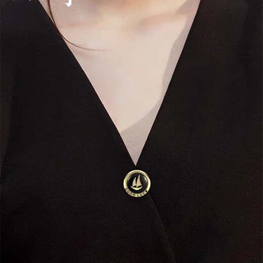 Mr. Ouyang has smooth sailing, men's brooch, suit collar corsage, business lapel pin, navy style badge brooch, brooch, gold A29-101