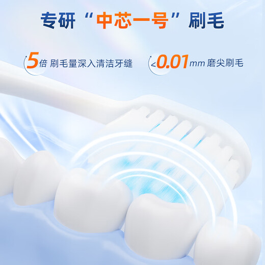 Yayi Shu Cepillo de dientes Cepillo de dientes de cerdas suaves Cepillo de dientes de ortodoncia de cerdas suaves para adultos Protección de encías Cabeza ancha Hogar para hombres y mujeres Cepillo interdental para niños Cerdas suaves Protección de encías Azul silencioso + Polvo tierno 2 unidades