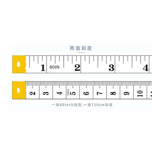 Iron sheet soft ruler tool measuring 3 girth tailoring tool, high quality material, strong, with iron sheet 1.1CM1.5M1 pcs