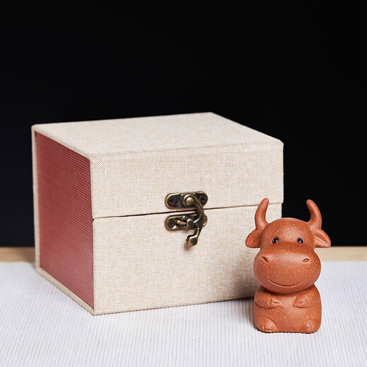 Zun Pot Zisha Tea Pet Cute Cow Treasure Boutique Can Keep Tea Set Accessories Tea Ceremony Tea Table Ornaments Tea Pet Cute Cow