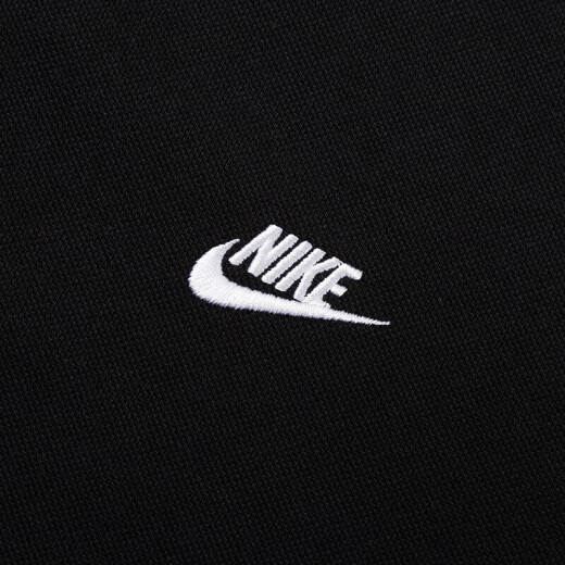 Nike (NIKE) official T-shirt for men, new spring and summer running sports casual wear breathable fast drying short-sleeved lapel polo shirt for men, FN3895-010/Full cotton skin-friendly/black/strongly recommended S 165 (recommended 110-130Jin [Jin equals 0.5 kg])