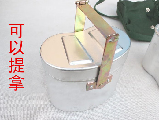 78式水壶带饭盒加厚公发多功能水壶老式铝制水壶户外3522厂儿童节 78饭盒水壶(加强质量) 1L
