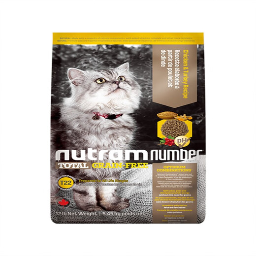 Newton (Nutram Number) Petinn Nutram Newton imported cat food T24 grain-free trout formula chicken hair gills T22 fish hair beauty T34 original taste 40g 5 packs 24.6