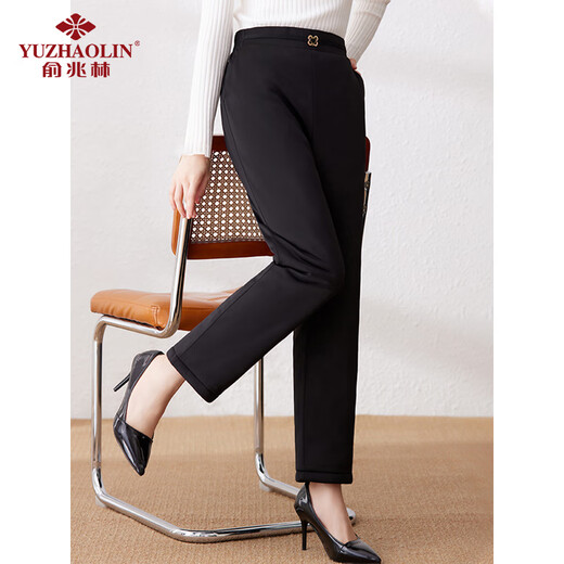 Yu Zhaolin middle-aged and elderly women's winter 90 white duck down down pants mom plus down pants grandma warm pants Y244K3020
