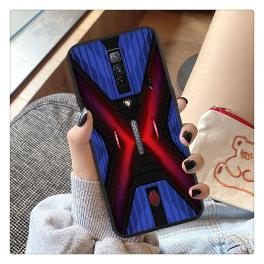 Jian Yicheng aplicable a Nubia Red Devil 7 Mobile Case Mobile Technology NX679J Men's Soft Set Tencent Red Devil 7 Juego Esports Mecha Cool AI Invitado TC Red Devil 7 Anillo + Lanyard