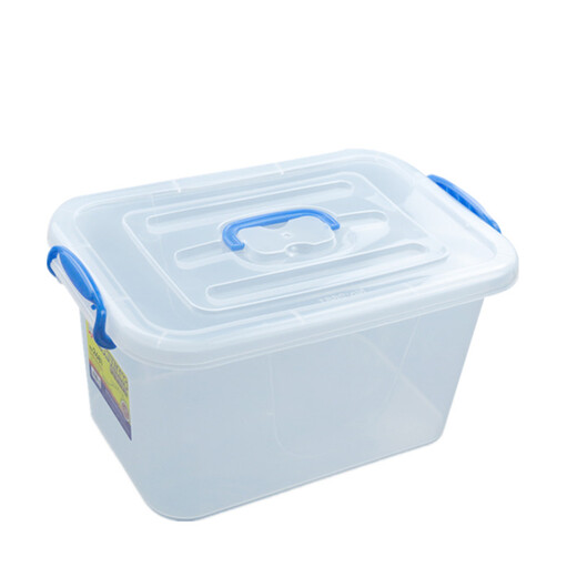 Multifunctional storage box plastic box storage box sorting box toy box extra large car storage box K1 2687 approx. 55L transparent