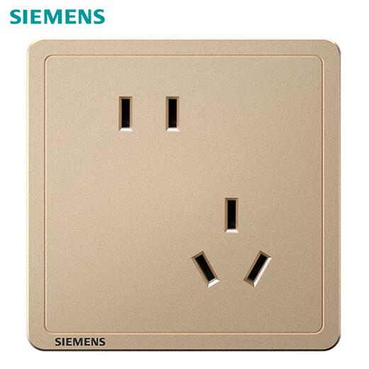 Siemens (Siemens) Switch Socket 10A geneigte Fünf-Loch-Socket-Panel Zhidian Riyaojin 5UB14183NC032P