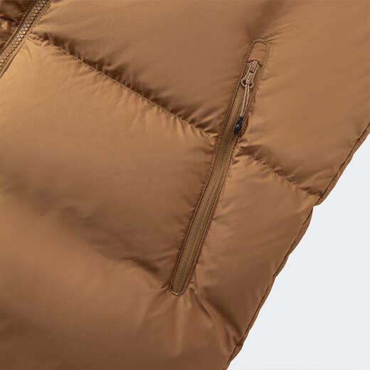 阿迪达斯 （adidas）男装 PUFFY DOWN JKT 暖芯科技保暖600蓬连帽鸭绒面包羽绒服 JV6189/沙漠棕 M