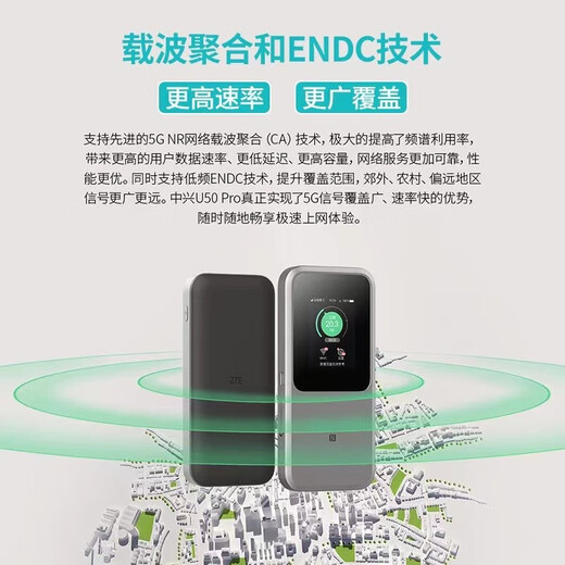 ZTE U50 Pro 5G portátil wifi6 móvil que acompaña al enrutador 4g tarjeta de red inalámbrica enchufable montada en camión tarjeta de tráfico banda ancha inalámbrica Unicom Telecom El paquete anual móvil ZTE U50 Pro+ disfruta de 1500G por mes