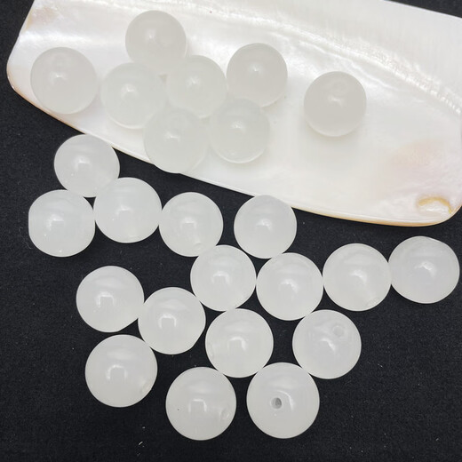 OSRO 50 pieces 10mm two-color glass beads loose beads handmade diy bracelet accessories jewelry beading material random mixed color 10mm (about 50 pieces in a pack)