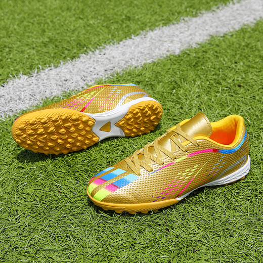 Chaussures de football à double étoile Batt Nails Broken Tf Spike Ag Étudiants adultes Anti-Slip Competition Training Chaussures