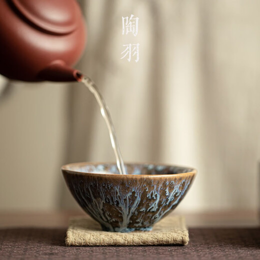 Tao Yu kiln transformed into tea cup tea cup set ceramic kung fu tea set master cup high-end household small tea bowl tea cup gift box kiln transformed into built cup - master cup