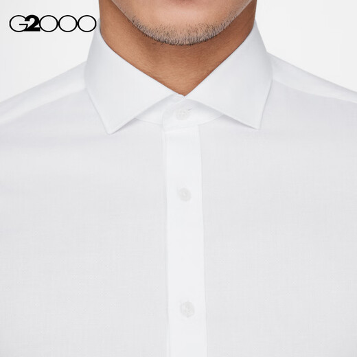 
G2000 men's clothing comfortable and easy to care fashionable tailoring commuting versatile long-sleeved shirt new AS white M/05