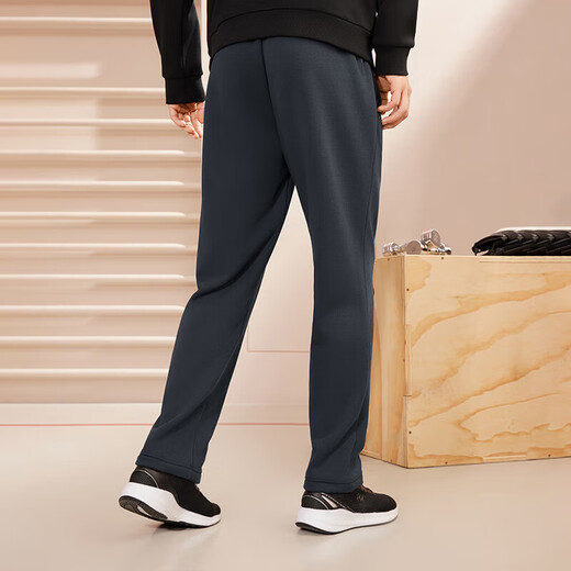 361 Sports pants men's autumn and winter velvet warm casual sweatpants straight running long pants men 652344708D-2