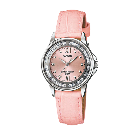 Casio (CASIO) watch Women's SHEEN Simple Casual Fashion Student Waterproof Exam Pointer Quartz Watch Gift for Girlfriend LTP-1391L-4A Pink Belt