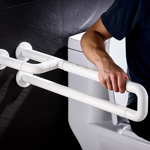 莫顿卫生间马桶厕所防滑老人安全残疾人无障碍起身坐便器扶手架 MD-9903-2白色