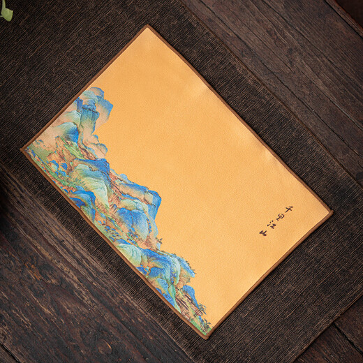 SUSHI CERAMICS tea towel Qianli Jiangshan country trend double absorbent Zen dry brew teapot mat