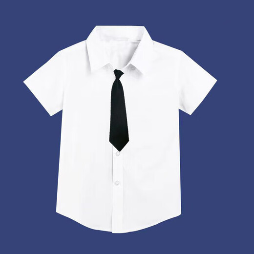 Children's pure cotton white shirt white shirt long-sleeved pure cotton spring and autumn primary school uniforms middle and older children girls JK performance clothes white shirt-long-sleeved-same style for men and women (pure cotton) 140