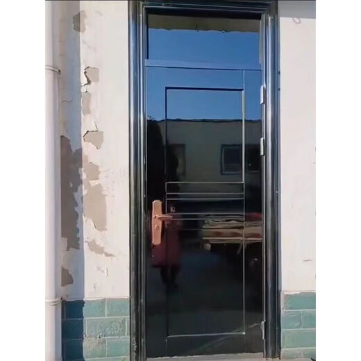 勤凯304单门不锈钢带亮窗气窗通风门带摇头门防盗门厨房门阳台门单门 500*700请联系客服看款 外包外左