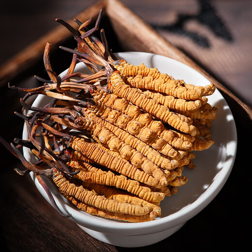 Zangxitang [tibetaner Versand] Wild Cordyceps sinensis in Nagqu, Tibet, neue getrocknete Cordyceps Geschenke High-End-Ernährungsprodukte 3 Stäbchen/g 10 g insgesamt 30 Stäbe
