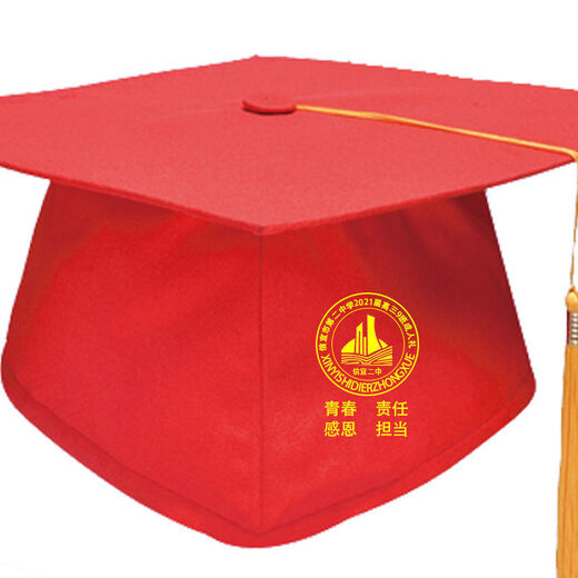 Lei Shixing customized graduation ceremony 18-year-old adult hat with printable LOGO hat, bachelor's hat, doctor's tutor and principal hat, doctor's hat