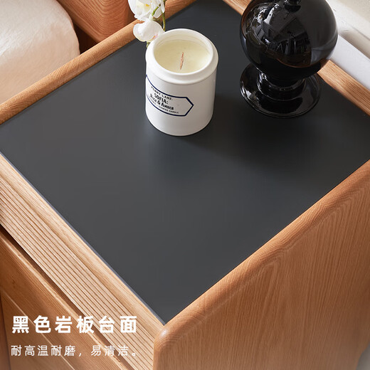 
Original solid wood bedside table narrow side simple bedroom bed small storage cabinet solid wood surface narrow three-pulse bedside table L7027
